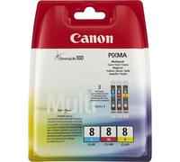 Canon CLI-8 C/M/Y Colour Ink Cartridge Multipack