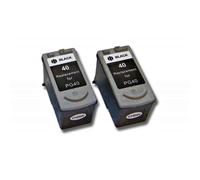 Canon Compatible PG40 Black Ink Cartridge PG-40 TWIN PACK .