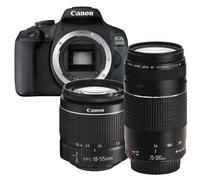 Canon EOS 2000D + 18-55mm DC III + 75-300mm III | ✅ 5 years warranty