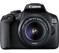 Canon EOS 2000D + EF-S 18-55mm f/3.5-5.6 III SLR Camera Kit 24.1 MP CMOS 6000 x 4000 pixels Black
