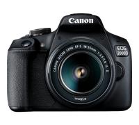 Canon EOS 2000D Camera + EF-S 18-55mm IS II Lens