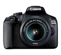 Canon EOS 2000D Camera + EF-S 18-55mm IS II Lens - Black