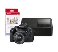 Canon EOS 2000D Camera inc 18-55mm IS II Lens. CP1500 Printer and KP-3