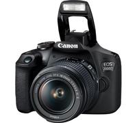 Canon EOS 2000D BK 18-55 IS II EU26 SLR Camera Kit 24.1 MP CMOS 6000 x 4000 pixels Black