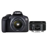 Canon EOS 2000D + EF-S 18-55 IS II + EF 50mm 1/2" SLR Camera Body