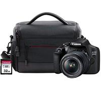 Canon EOS 2000D SLR Camera Kit inc EF-S 18-55mm IS Lens, 32GB SD, CB-ES100 Case