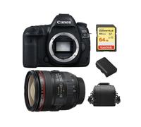 CANON EOS 5D IV +EF 24-70mm F4L IS USM+64GB SD card+Bag+LP-E6N Battery