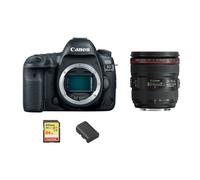 Canon EOS 5D Mark IV Camera Bundle With Lens, SD Card & Extra Battery