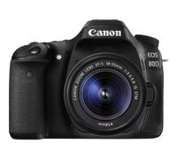 CANON EOS 80D DSLR Camera with 18-55 mm f/3.5-5.6 IS STM Zoom Lens - Black, Black