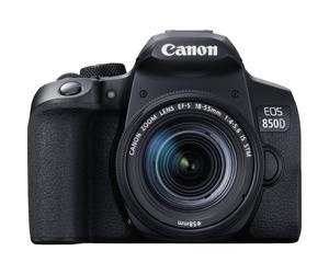 Canon EOS 850D Kit with EF-S 18-55mm f/4-5.6 IS STM Lens - Black, Ideal for Beginners & Travel