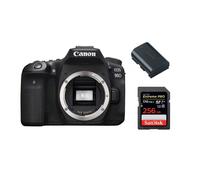 CANON EOS 90D Body+SANDISK Extreme Pro 256GB 170MB/s+LP-E6N Battery