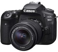 Canon EOS 90D SLR Camera Housing, with Lens EF-S 18-55mm F3.5-5.6 IS STM (32.5 MP, 7.7 cm (3 Inch) Vari-Angle LCD Screen, APS-C Sensor, 4K, Full HD, WiFi, Bluetooth), Black