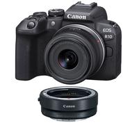 Canon EOS R10 Mirrorless Camera with RF-S 18-45mm STM Lens with EF-EOS R mount adapter APS-C CMOS Mirrorless Camera Kit with Pro RF zoom