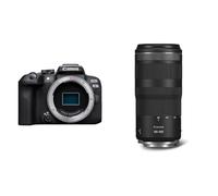 Canon EOS R10 + RF 100-400mm F5.6-6.8 IS USM Lens - Mirrorless Compact Digital Camera - Dual Pixel CMOS AF II & 4K Video up to 60p - For Travel & Vlogging - Bluetooth WiFi & USB C