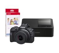 Canon EOS R100 Camera inc RF-S 18-45mm Lens. CP1500 Printer and KP-36I