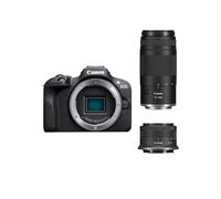 Canon EOS R100 + RF-S 18-45mm + RF 75-300mm Double Zoom Kit - Compact Mirrorless Digital Camera - 24.1 MP, 4K Resolution - Dual Pixel CMOS AF, DIGIC 8 Processor - 6.5 FPS Continuous Shooting