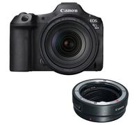 Canon EOS R5 Mark II Mirrorless Camera with RF 24-105mm f/4L IS USM Lens with EF-EOS R mount adapter