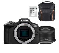 Canon EOS R50 black + RF-S 18-45mm IS STM Starter Kit