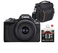Canon EOS R50 black + RF-S 18-45mm IS STM Starter Kit | ✅5 years warranty