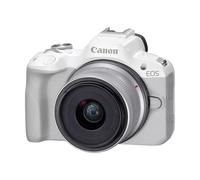Canon EOS R50 + RF-S 18-45mm F4.5-6.3 IS STM Lens - Compact Mirrorless Digital Camera - 24.2 MP, UHD 4K Video, APS-C Sensor - 15 FPS Continuous Shooting - Vari-Angle Touchscreen - Bluetooth & Wi-Fi
