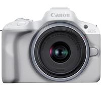 Canon EOS R50 Mirrorless Camera (White) + RF-S 18-45mm F4.5-6.3 IS STM Lens - 24.2MP, APS-C, 15fps | 4K 30p Oversampled 6K Video | Wi-Fi and Bluetooth | Compact, Portable for Travel & Vlogging