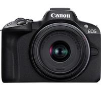 Canon EOS R50 + RF-S 18-45mm F4.5-6.3 IS STM Lens - Compact Mirrorless Digital Camera - 24.2 MP, UHD 4K Video, APS-C Sensor - 15 FPS Continuous Shooting - Vari-Angle Touchscreen - Bluetooth & Wi-Fi