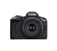 Canon EOS R50 Mirrorless Vlogging Camera (Black) w/RF-S18-45mm F4.5-6.3 is STM Lens, 24.2 MP, 4K Video, Subject Detection & Tracking, Compact, Smartphone Connection, Content Creator