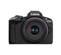 Canon EOS R50 Mirrorless Vlogging Camera (Black) w/RF-S18-45mm F4.5-6.3 is STM & RF-S55-210mm F5-7.1 is STM Lenses, 24.2 MP, 4K Video, Subject Detection & Tracking, Compact, Smartphone Connection