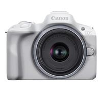 Canon EOS R50 + RF-S 18-45mm F4.5-6.3 IS STM Lens - Compact Mirrorless Digital Camera - 24.2 MP, UHD 4K Video, APS-C Sensor - 15 FPS Continuous Shooting - Vari-Angle Touchscreen - Bluetooth & Wi-Fi
