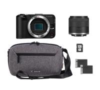 Canon EOS R50 V Mirrorless Camera + RF-S 14-30mm F4-6.3 IS STM PZ Lens + Backpack + SD Card + Spare Battery