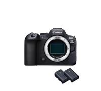 Canon EOS R6 Mark II Full Frame Mirrorless Camera + 2x Batteries (Additional Battery Kit) | 24.2-megapixels, up to 40fps continuous shooting, 4K 60p, up to 8-stops IS and Dual Pixel CMOS Auto Focus II