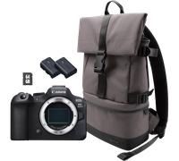 Canon EOS R6 Mark II Mirrorless Camera, Black + Backpack + SD Card + Spare Battery