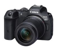 Canon Mirrorless Cameras EOS R7 + RF-S 18-150mm - w/o Mount Adapter GB - 32.5 MP APS-C CMOS Image Sensor - Dual Pixel CMOS AF II - In-Camera Compositing - LCD Touchscreen - UVC/UAC Compatible