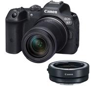 Canon EOS R7 Mirrorless Digital Camera with RF-S 18-150mm STM Lens + EF-EOS R mount adapter - 2 Year Warranty - Next Day Delivery