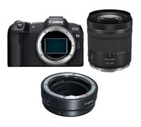 Canon EOS R8 Mirrorless Camera with RF 24-105mm f/4-7.1 IS STM Lens with EF-EOS R mount adapter