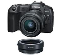 Canon EOS R8 Mirrorless Digital Camera with RF 24-50mm STM Lens with EF-EOS R mount adapter - 2 Year Warranty - Next Day Delivery