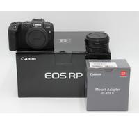 Canon EOS RP Body + EF-EOS R Adapter MILC Body 26.2 MP CMOS 6240 x 4160 pixels Black