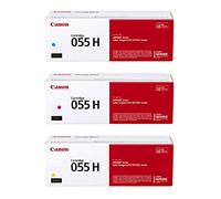 Canon Genuine 055 High Yield CMY Color Toner Cartridge Set, 3-Pack, CRG-055H