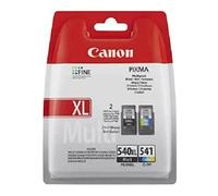 Canon Genuine Multipack of 2 Ink Cartridges - 1 x High Capacity PG-540XL black and 1 x CL-541 colour printer ink / Suitable for Canon PIXMA MX, MG and TS series printers