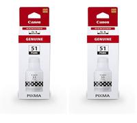 Canon GI-51 PG Black Ink Bottle - 4529C001 (Pack of 2)