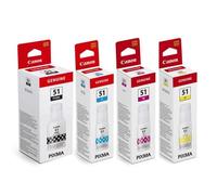 Canon GI-51PGBK/C/M/Y Full Set Original Inks (4 Pack)