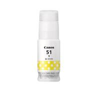 Canon GI-51Y Ink Bottle Yellow. Type: Original Printing colours: Yellow Brand compatibility: Canon. Quantity per pack: 1 pc(s) Package width: 47 mm Package depth: 167 mm