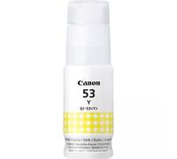 Canon GI-53Y Yellow Ink Bottle. Type: Original Printing colours: Yellow Brand compatibility: Canon. Quantity per pack: 1 pc(s)
