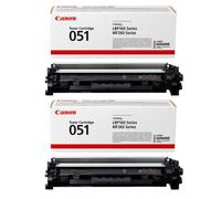 Canon Laser Toner Cartridge 2168C002 (051) – Black Original Standard Capacity – Twin Pack (2, OEM)