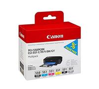 Canon PGI-550/CLI-551 PGBK/C/M/Y/BK/GY 6 Ink Cartridge Multipack