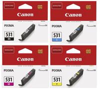 Canon Ink Cartridge PGI530BK CLI531BK CLI531C CLI531M CLI531Y CLI531GY Setup Lot