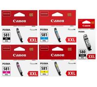 Canon Ink Cartridges PGI-580 XL XXL & CLI-581 XL XXL LOT