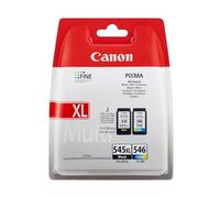 Canon Ink Multipack - PG-545XL/CL-546 Genuine Printer Ink Cartridges 2 Pack (1 x Black XL, 1 x Colour) - Compatible with PIXMA MX, MG & TR (Packaging may vary)