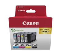 Canon Ink - PGI-1500 C M Y BK Genuine Colour Printer Ink Cartridges - 4 Pack (1 x Black, 1 x Cyan, 1 x Magenta & 1 x Yellow)