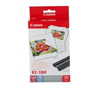 Canon KC-18IF Colour Ink + 54 x 86 mm Sticker Paper Set 18 Sheets
